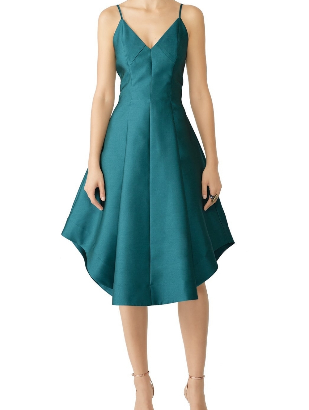 Teal Keepsake Translate Midi Dress Size M